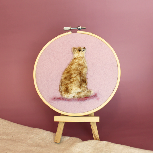 Cat Picture Needle Felt Small Kit - The Makerss