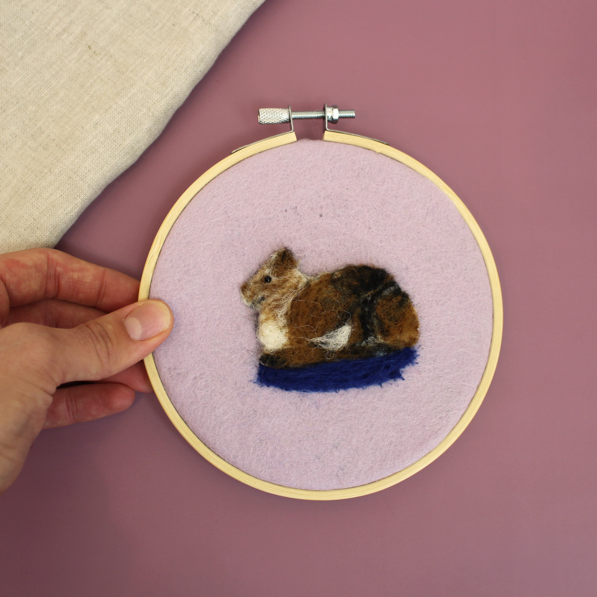 Cat Picture Needle Felt Small Kit - The Makerss