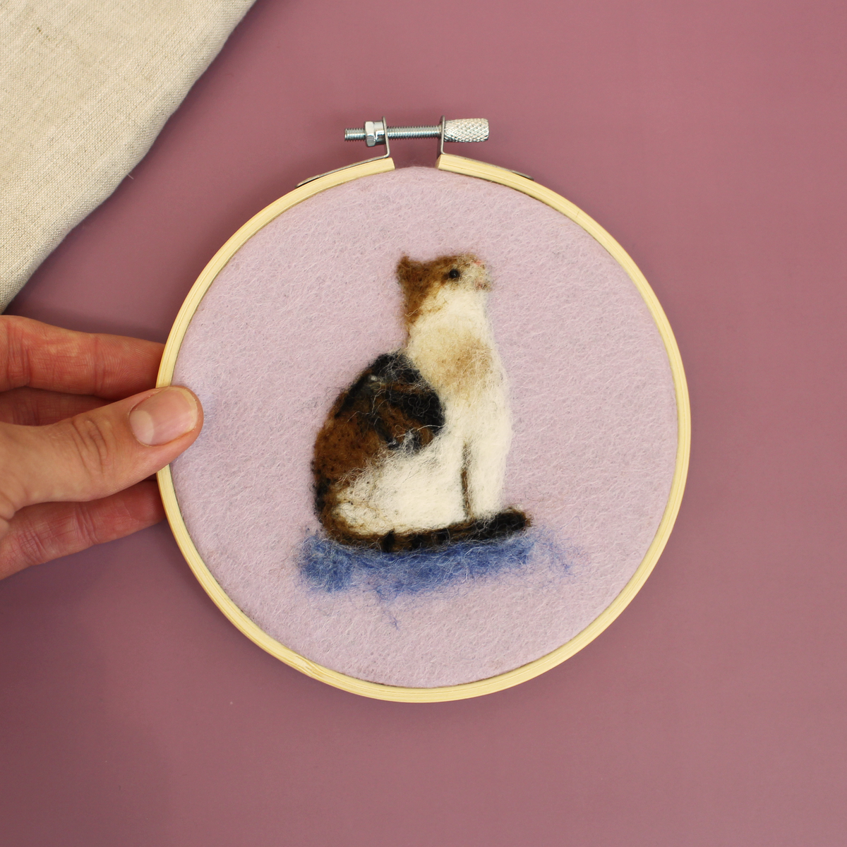 Cat Picture Needle Felt Small Kit - The Makerss