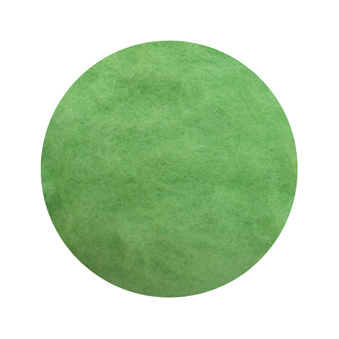 Limeade Green - carded wool batts - various weights - The Makerss