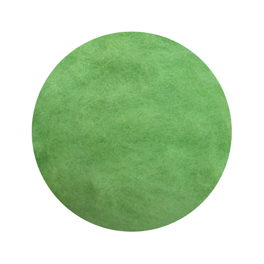 Limeade Green - carded wool batts - various weights - The Makerss