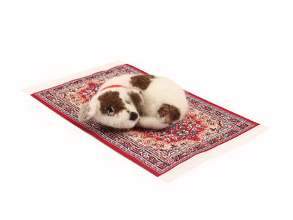 Little Dog on Rug Small Needle Felt Kit - The Makerss