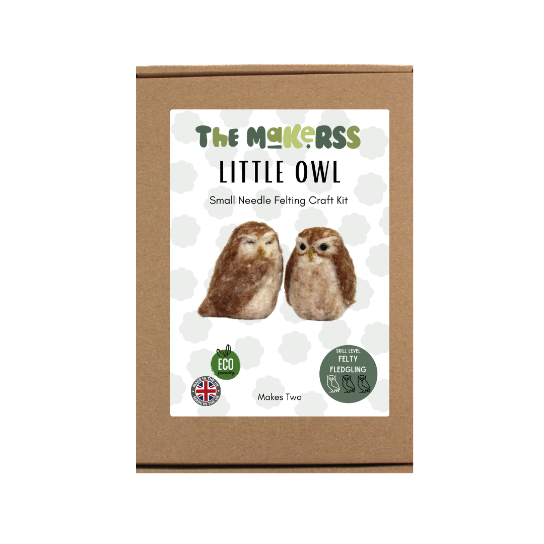 Little Owl Small Needle Felt Kit - The Makerss