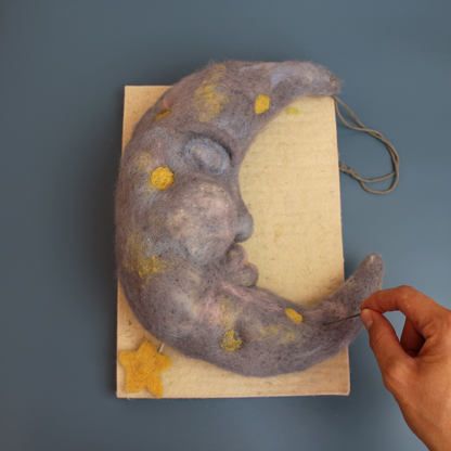 Lullaby Moon Needle Felt Kit - no tools