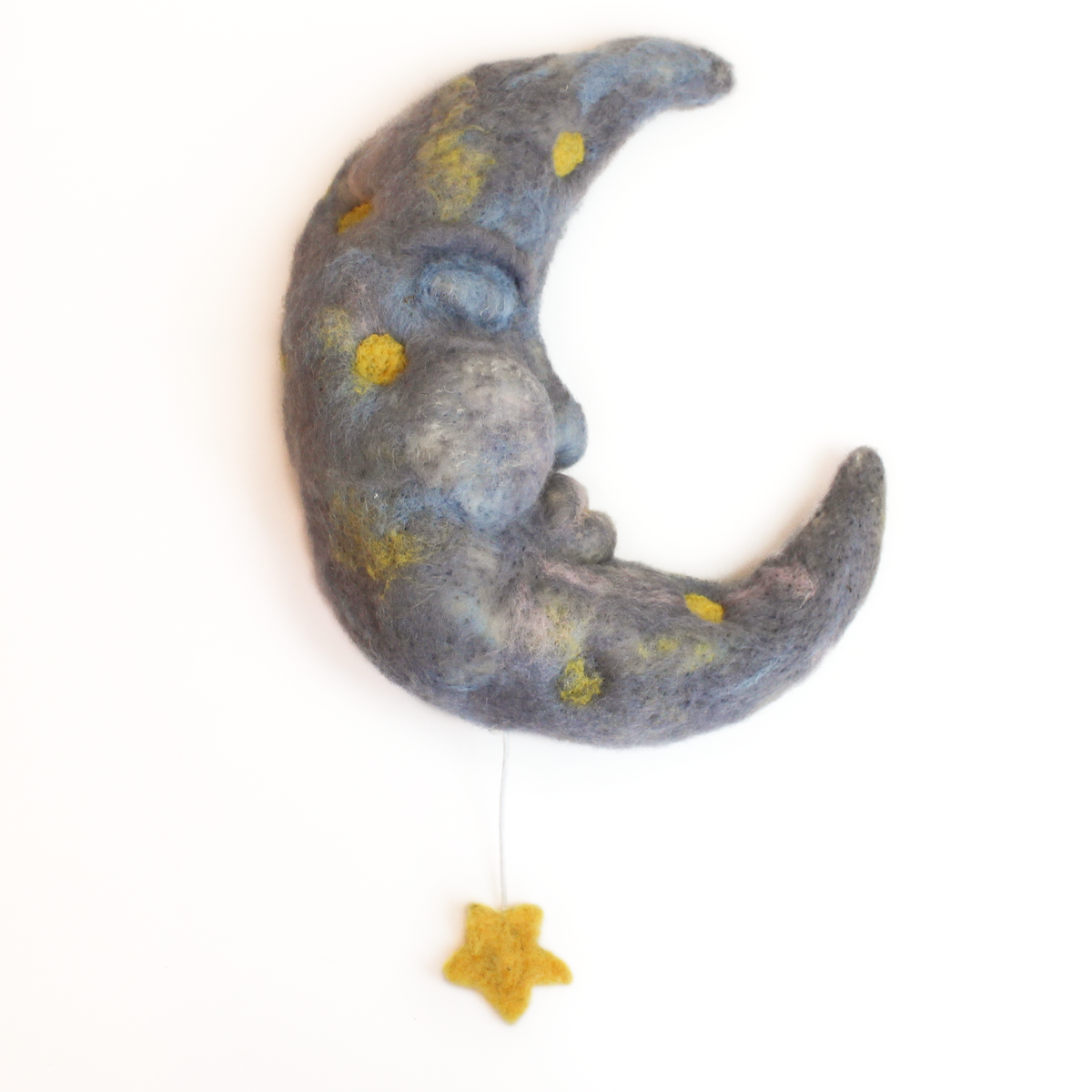 Lullaby Moon Zoom Needle Felt Workshop all day Sat 3rd Oct - The Makerss