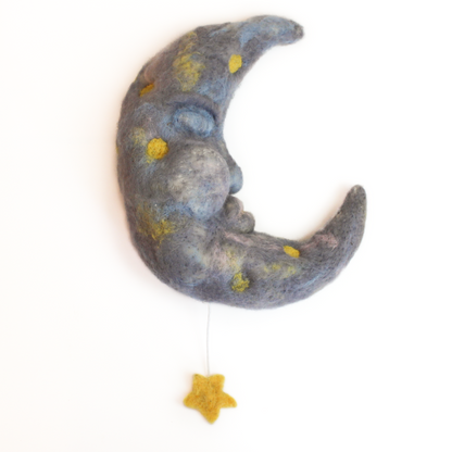 Lullaby Moon Zoom Needle Felt Workshop all day Sat 3rd Oct - The Makerss