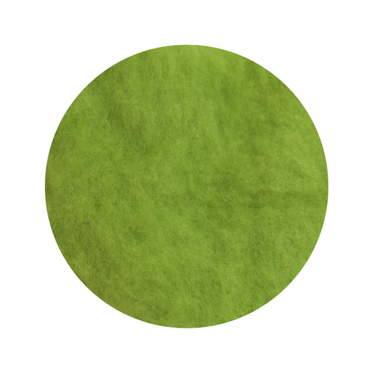 Matcha Green - dyed Alp Sheep Wool Batts - various weights