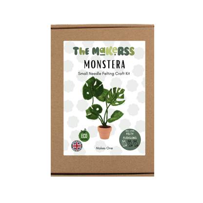 Monstera Plant Small Needle Felt Kit - The Makerss