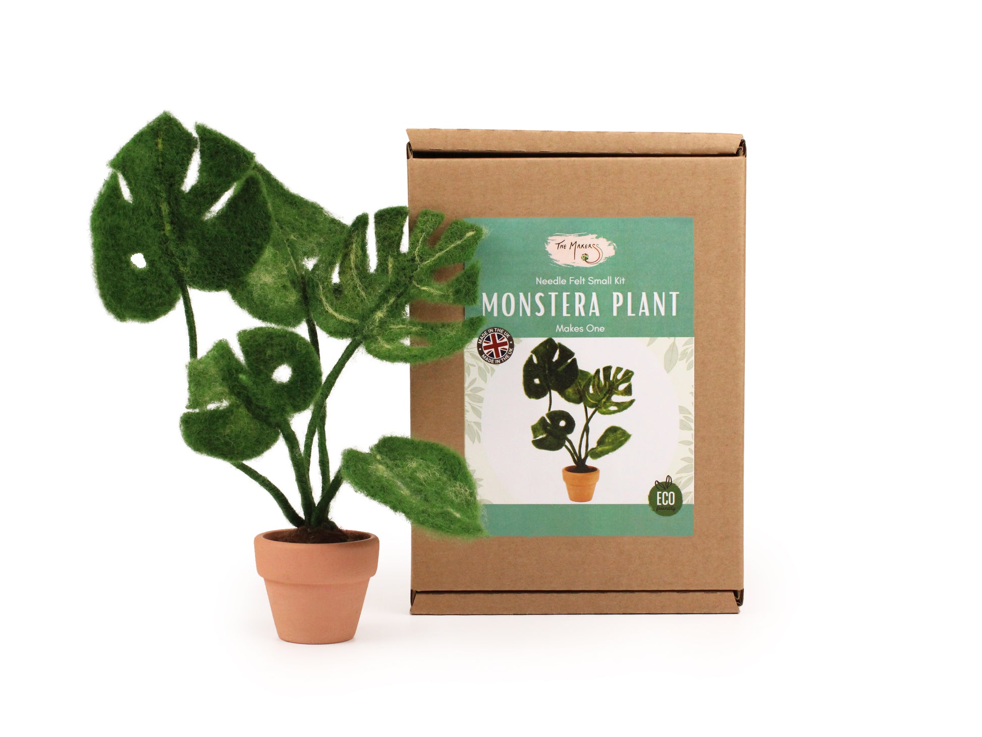 Monstera Plant Small Needle Felt Kit - The Makerss