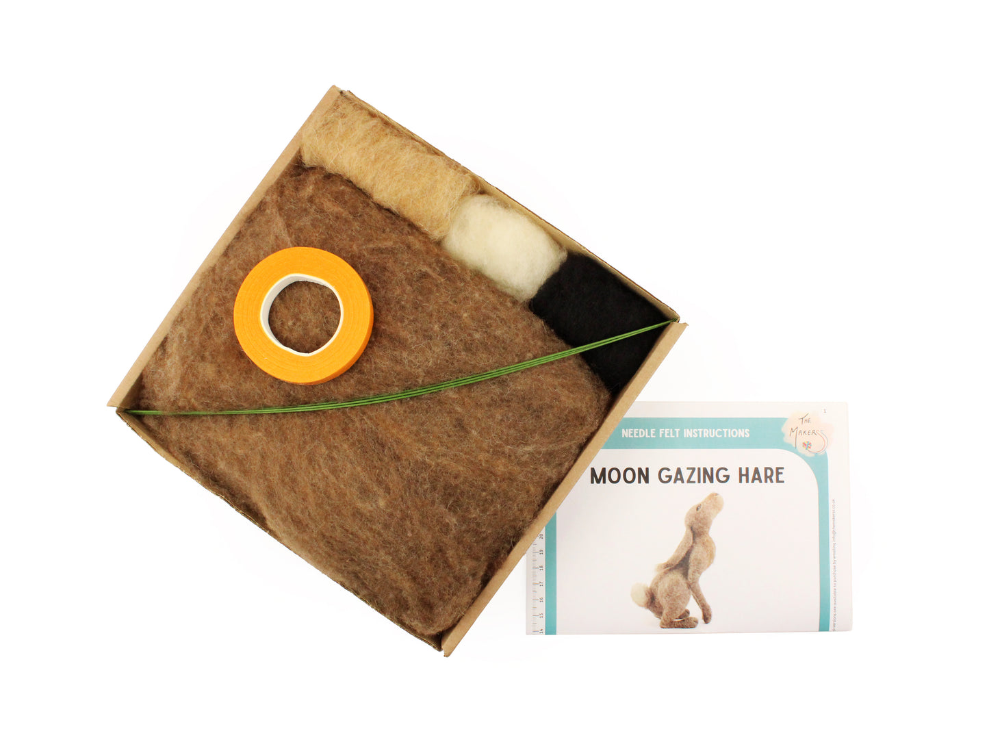 Moon Gazing Hare Needle Felt Pack - The Makerss