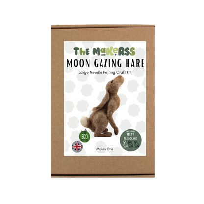 Moon Gazing Hare Needle Felt Pack - The Makerss