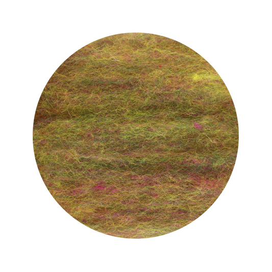 Dragon Mix - variegated dyed NZ Merino carded wool batts - various weights - The Makerss