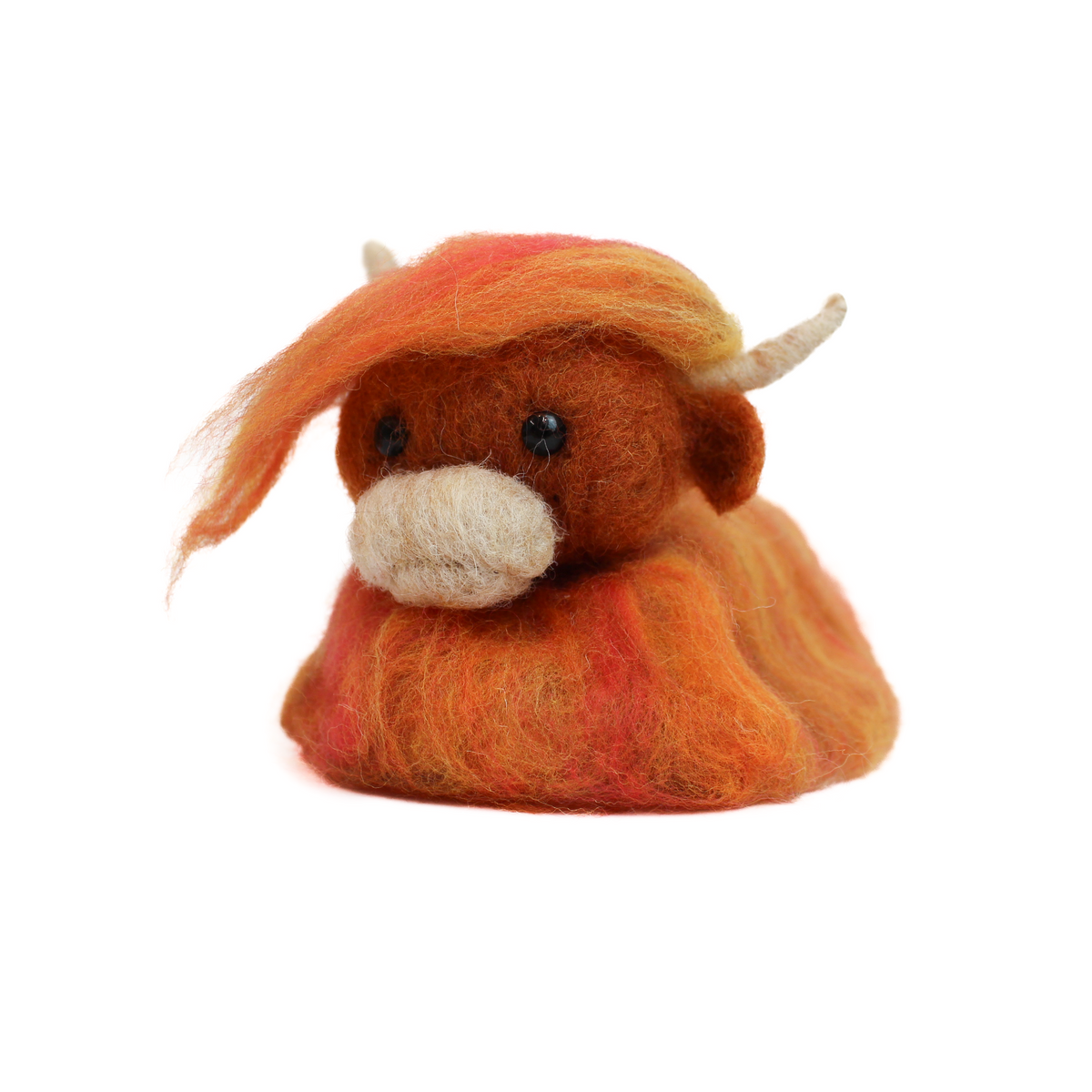 Ginger Highland Cow Small Needle Felt Kit - The Makerss