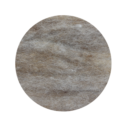 Natural medium tan brown carded New Zealand wool slivers - various weights - The Makerss