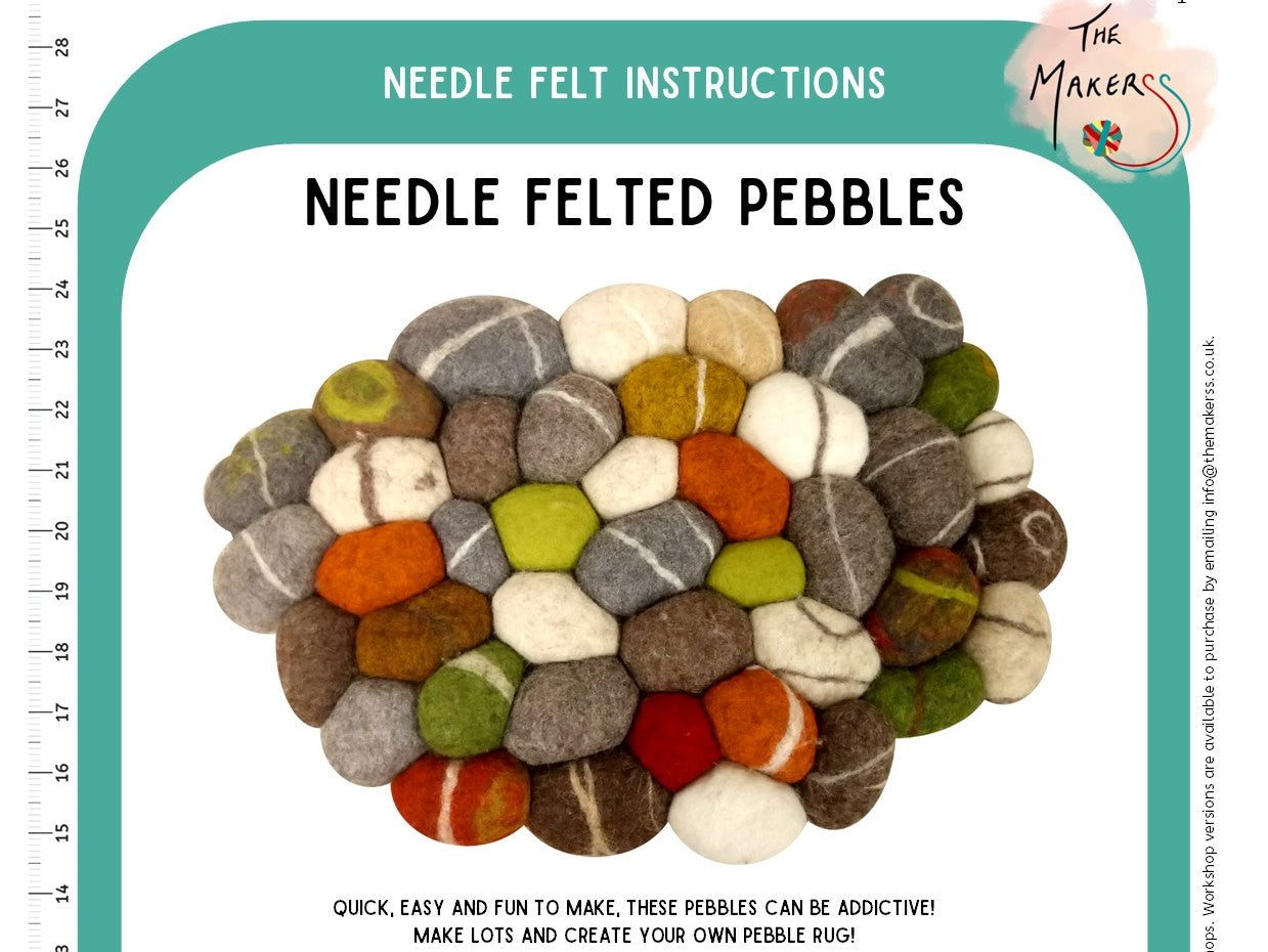Needle Felted Pebble Instructions PDF – The Makerss