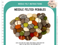 Needle Felted Pebble Instructions PDF - The Makerss