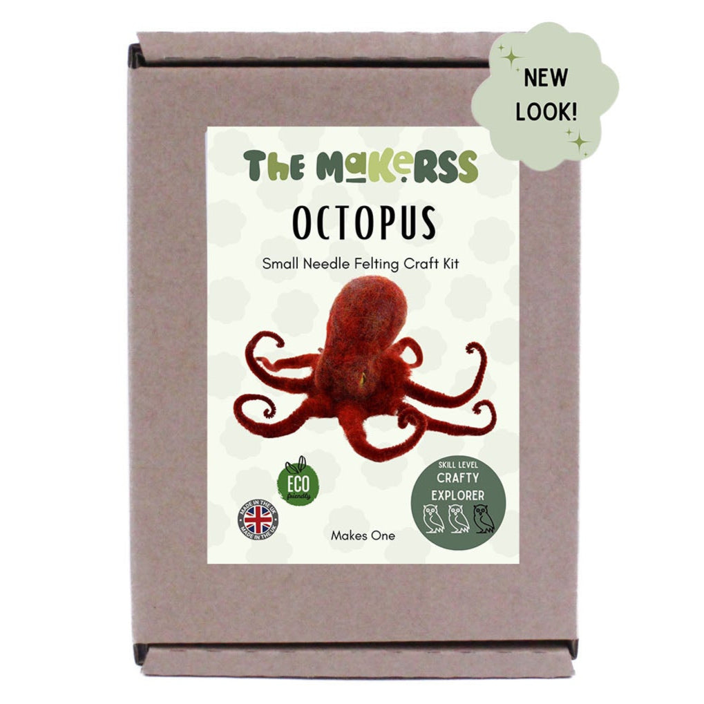Octopus Small Needle Felt Kit - The Makerss