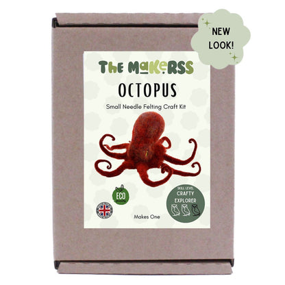 Octopus Small Needle Felt Kit - The Makerss