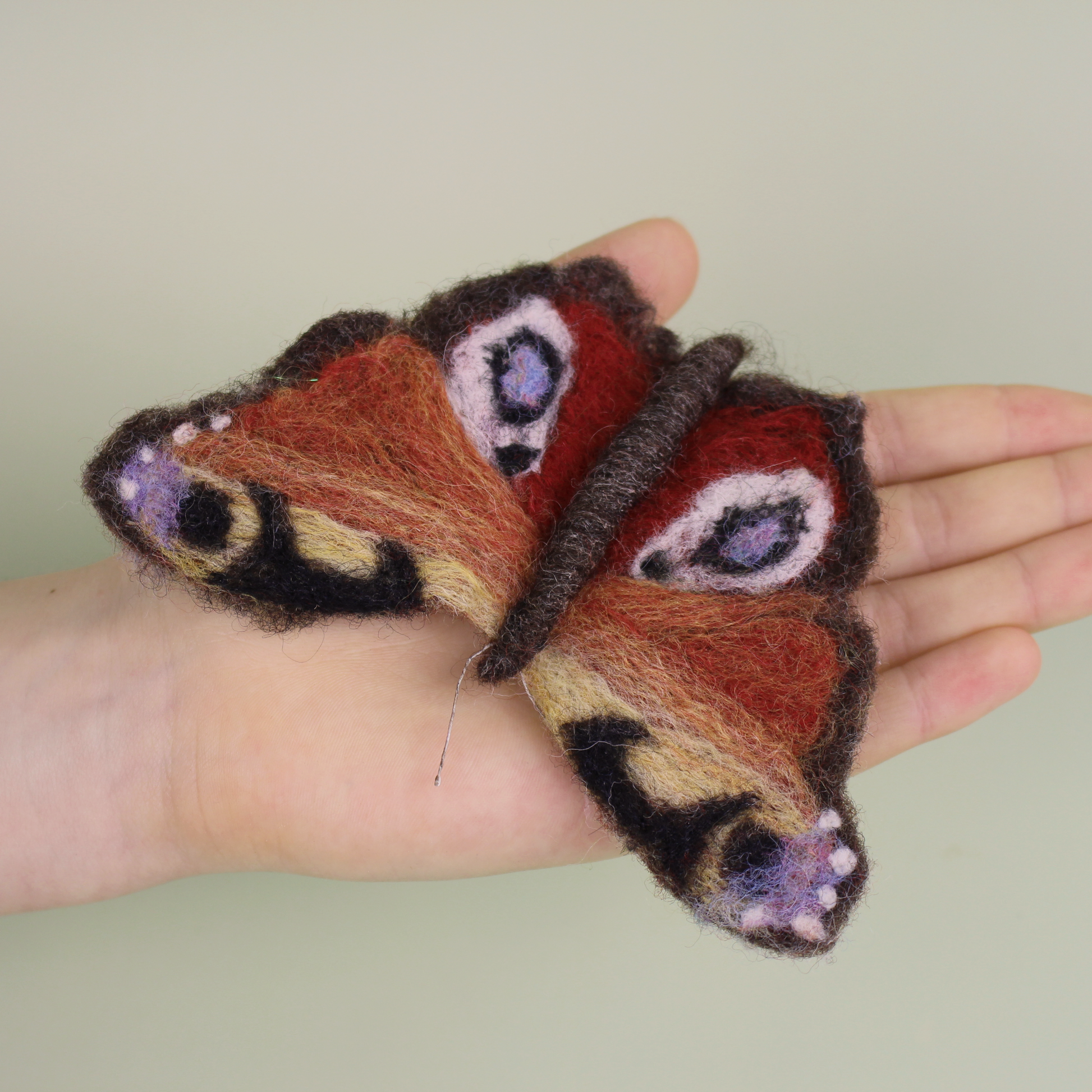 Peacock Butterfly Small Needle Felt Kit - The Makerss