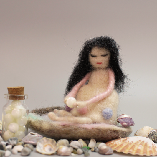 June Birthstone Pearl Fairy Needle Felt Kit