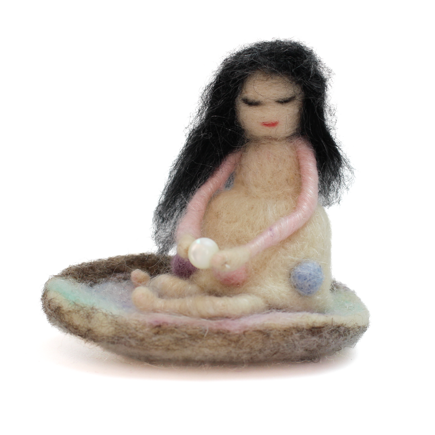 June Birthstone Pearl Fairy Needle Felt Kit - The Makerss