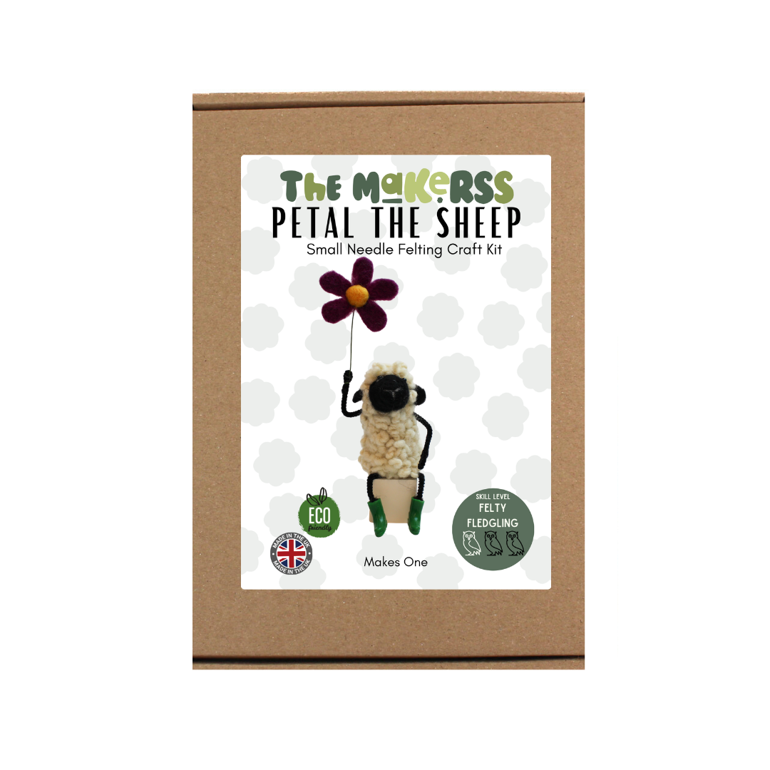 Petal The Sheep Small Needle Felt Kit - The Makerss