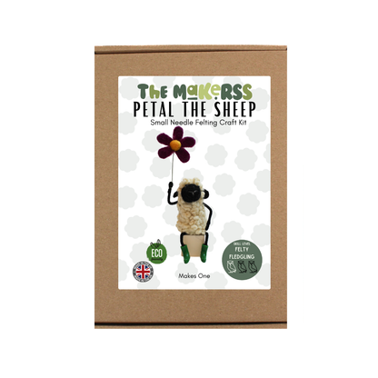 Petal The Sheep Small Needle Felt Kit - The Makerss