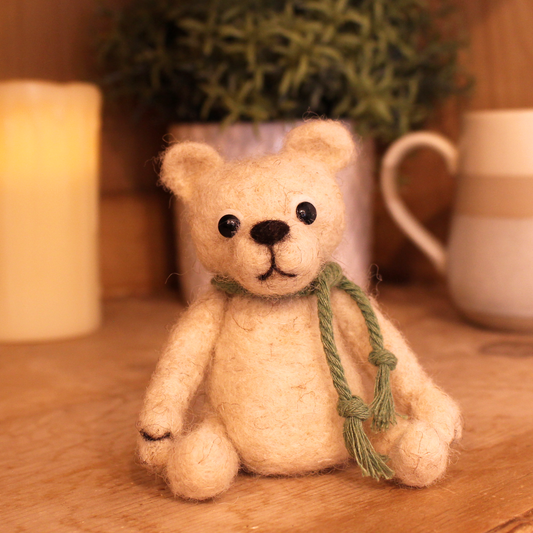 Needle Felted Poseable Bear Workshop with Steffi Stern Saturday 10th January 10am - The Makerss