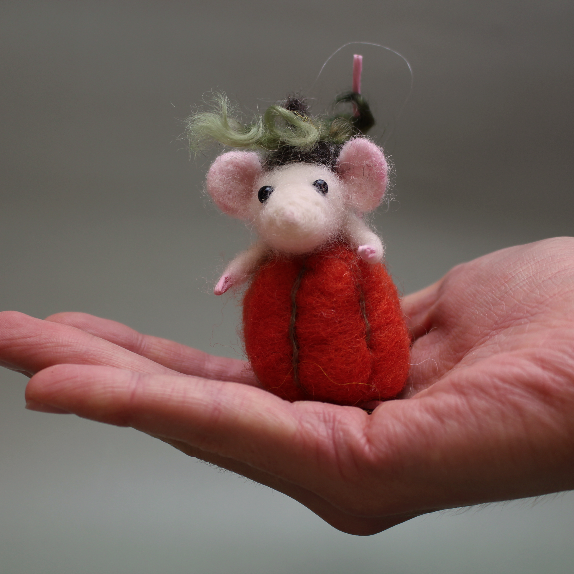 New! Pumpkin Mouse Small Needle Felt Kit - The Makerss
