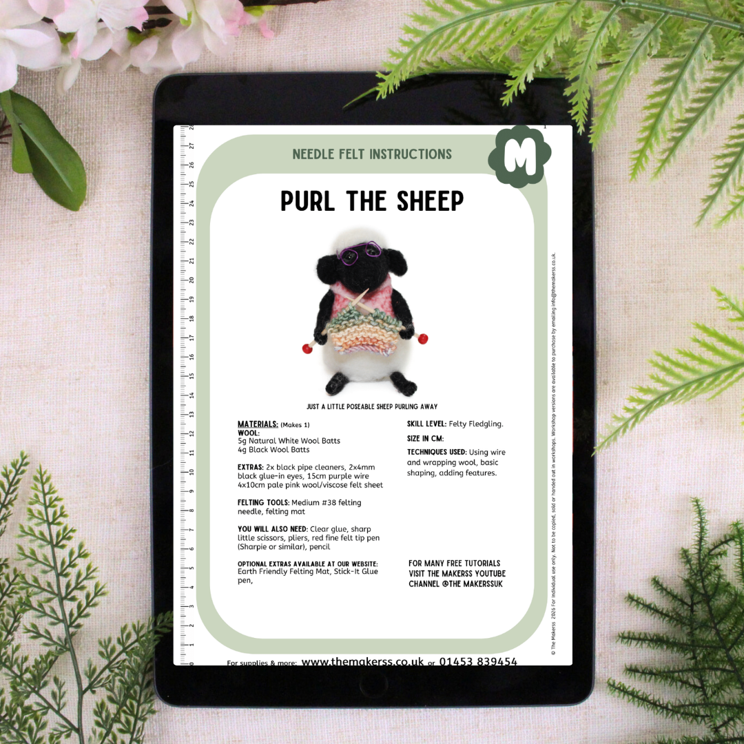 Purl The Sheep Small Needle Felt Kit - The Makerss