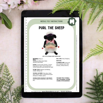 Purl The Sheep Small Needle Felt Kit - The Makerss