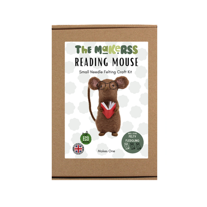 Reading Mouse Needle Felt Kit - The Makerss