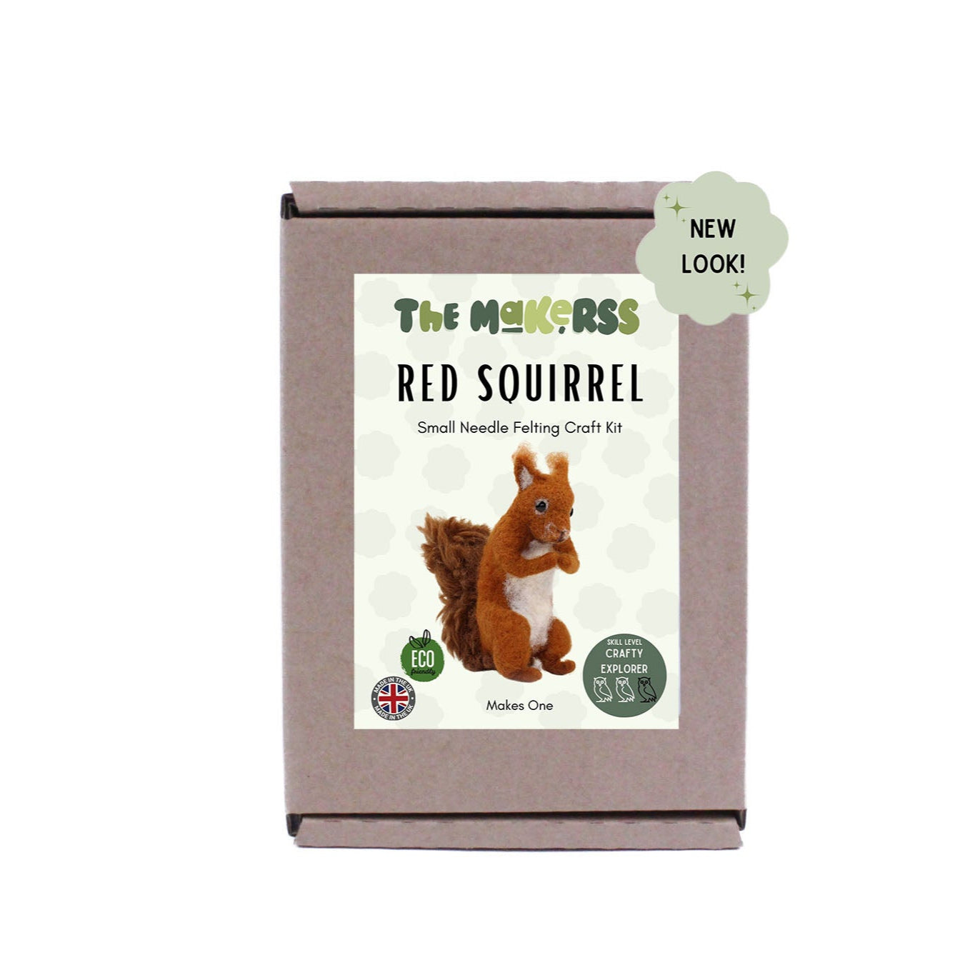 Red Squirrel Small Needle Felt Kit - The Makerss