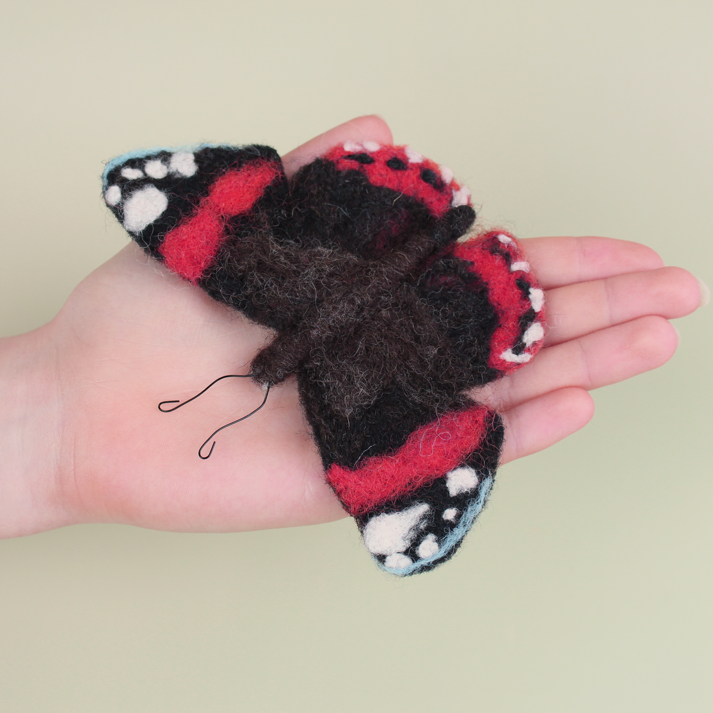Red Admiral Butterfly Small Needle Felt Kit - The Makerss