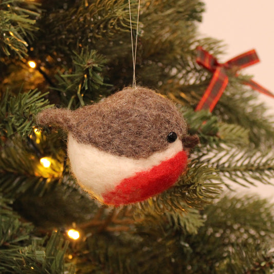 Christmas Pudding and Robin Bauble Pack - makes 6 tree decorations - The Makerss