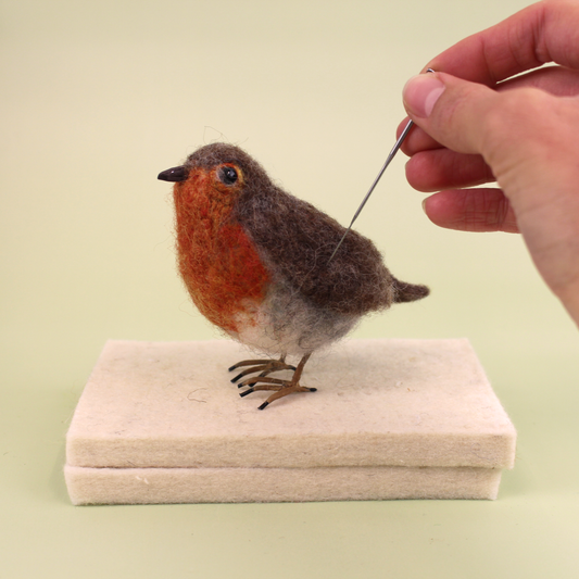 Needle Felted Realistic Robin with Steffi Stern Saturday 1st November 10am - The Makerss