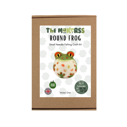 Round Frog Small Needle Felt Kit - The Makerss