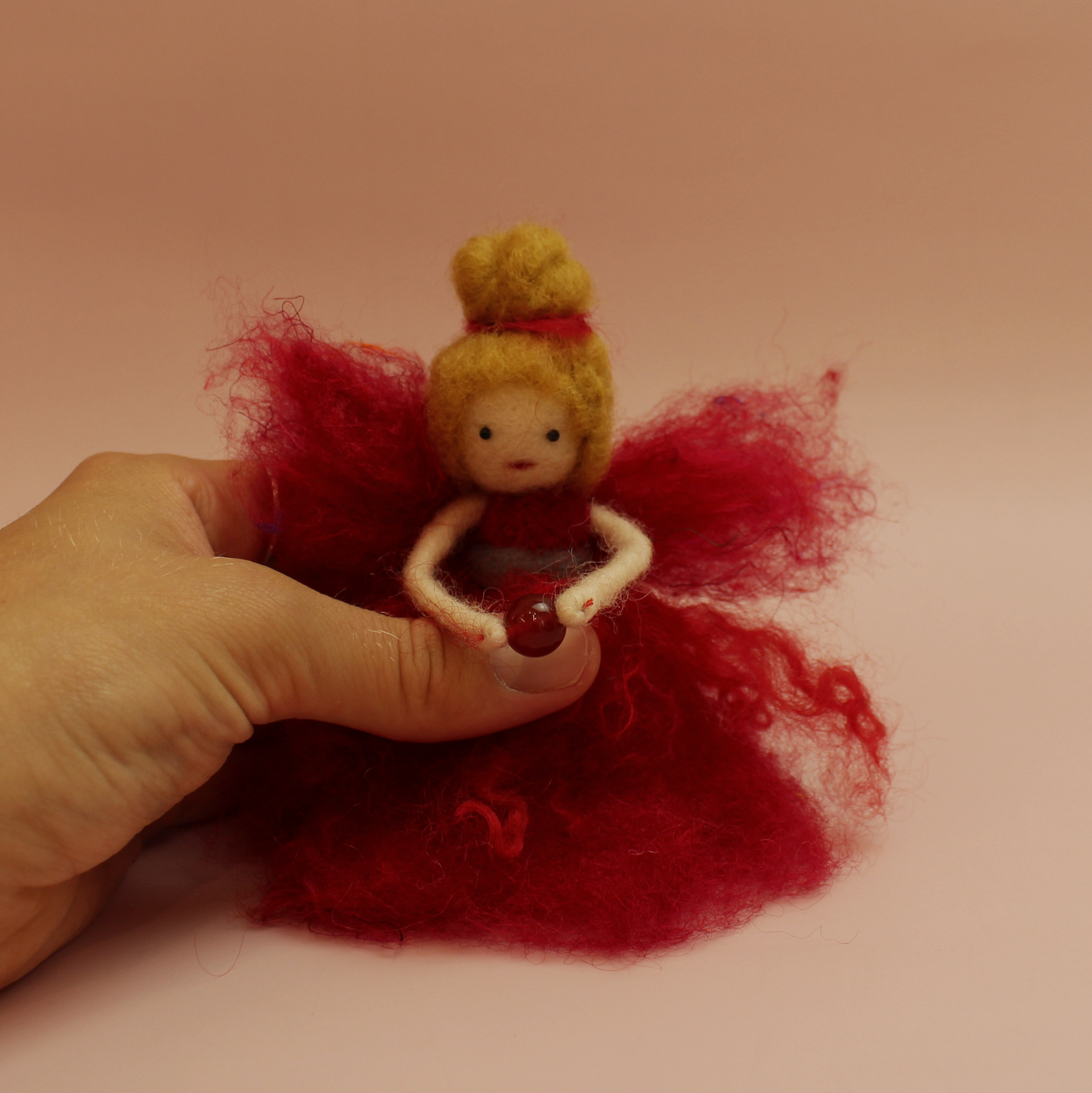 July Birthstone Ruby Fairy Needle Felt Kit
