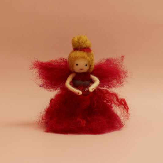 July Birthstone Ruby Fairy Needle Felt Kit