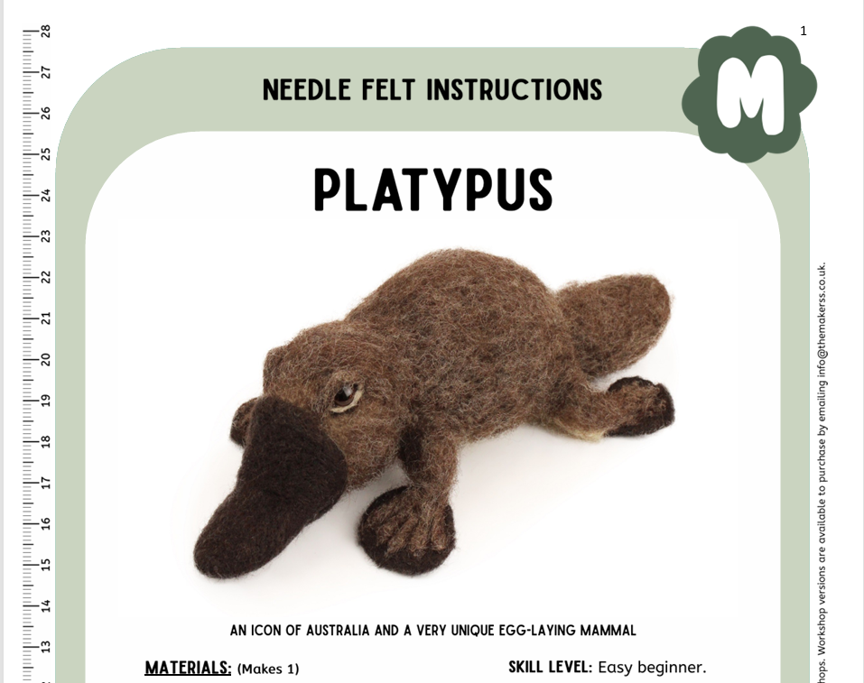 Platypus Instructions PDF - The Makerss