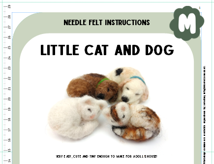 Little Cat and Dog Instructions PDF - The Makerss