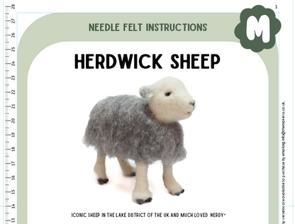 Herdwick Sheep Step-By-Step Video Tutorial and PDF Instructions - The Makerss
