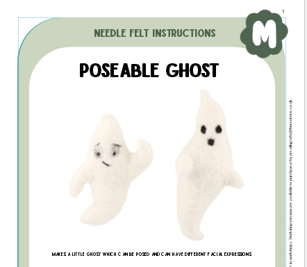 Flock Pose-able Ghost Instructions PDF - The Makerss