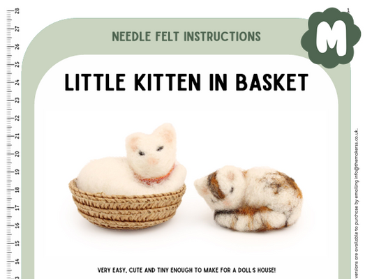 Little Kitten In A Basket Instructions PDF - The Makerss