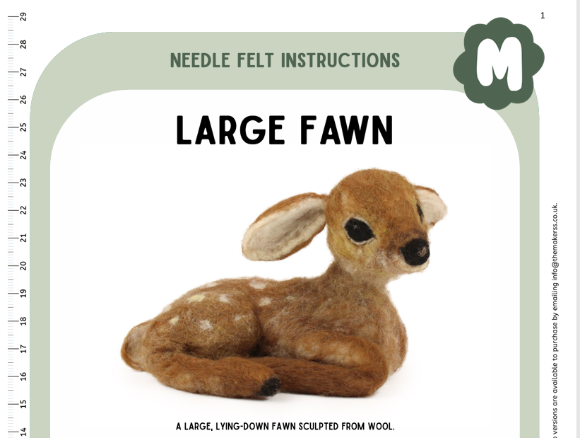 Large Fawn Instructions PDF - The Makerss