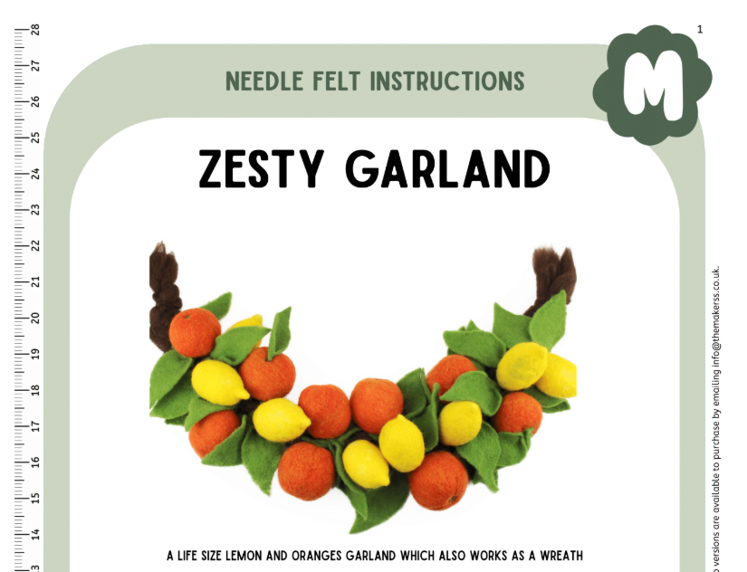 Zesty Garland Instructions-PDF - The Makerss