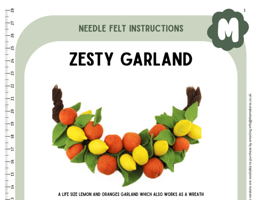 Zesty Garland Instructions-PDF - The Makerss