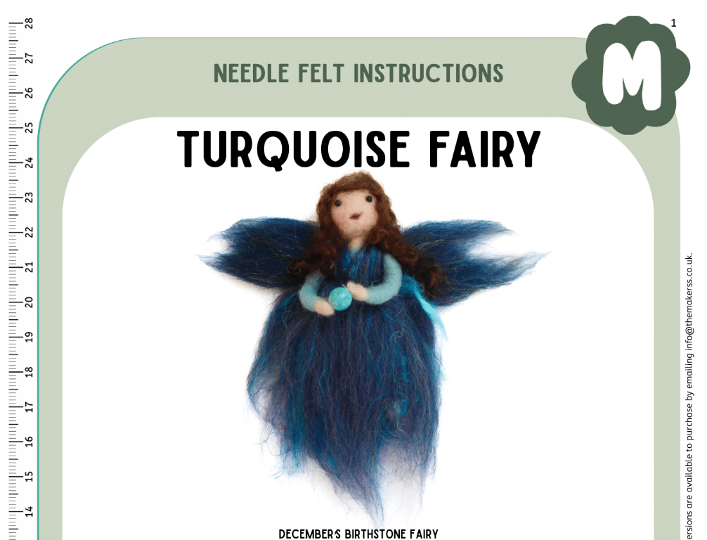 December Birthstone Turquoise Fairy Instructions PDF - The Makerss