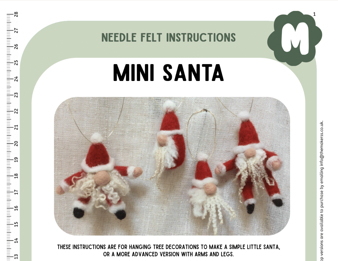 Mini Santa Instructions PDF - The Makerss