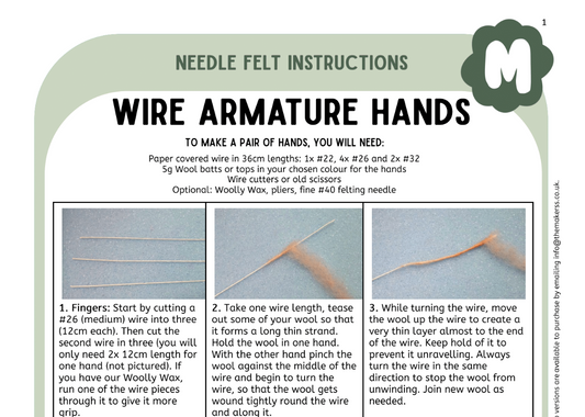 Hands with Fingers (using armature) Instructions PDF - The Makerss